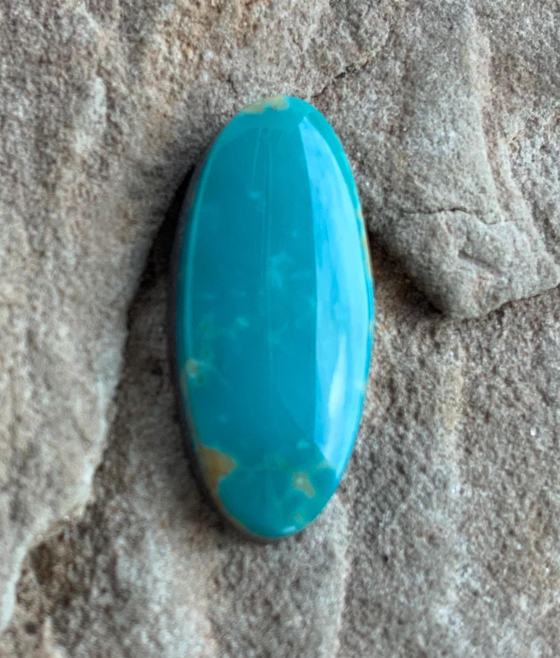 Blue Royston Turquoise Oval Cabochon #R178