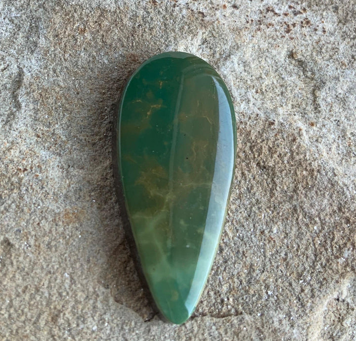 Natural Turquoise Mountain Turquoise Green Teardrop Cabochon