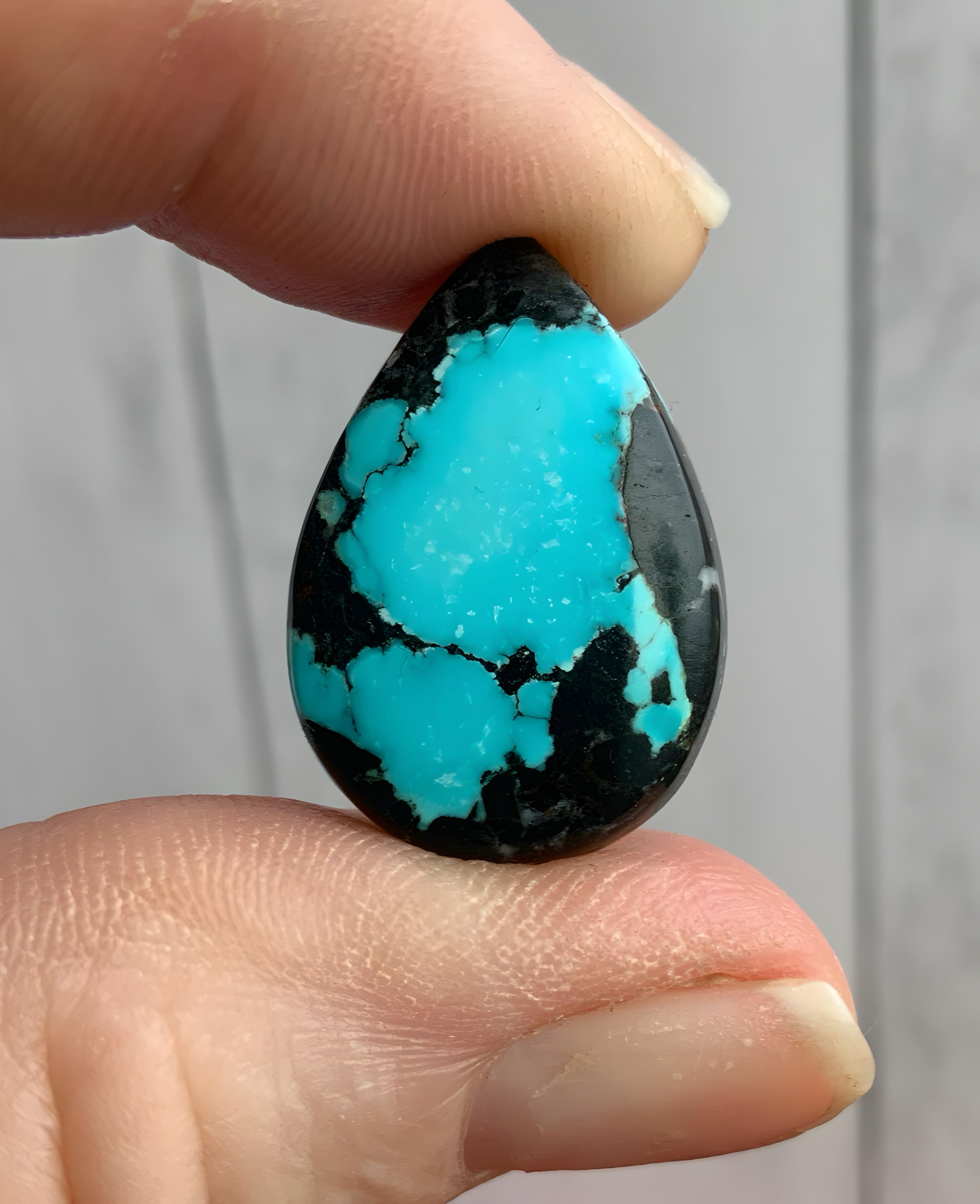 Bao Canyon Turquoise Teardrop Cabochon