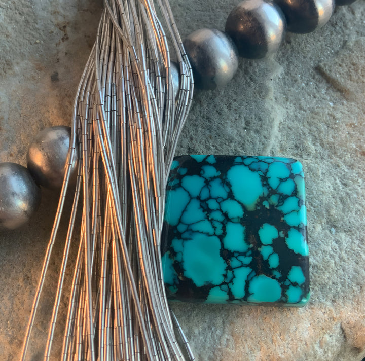 Bao Canyon Turquoise Square Gemstone #BC155