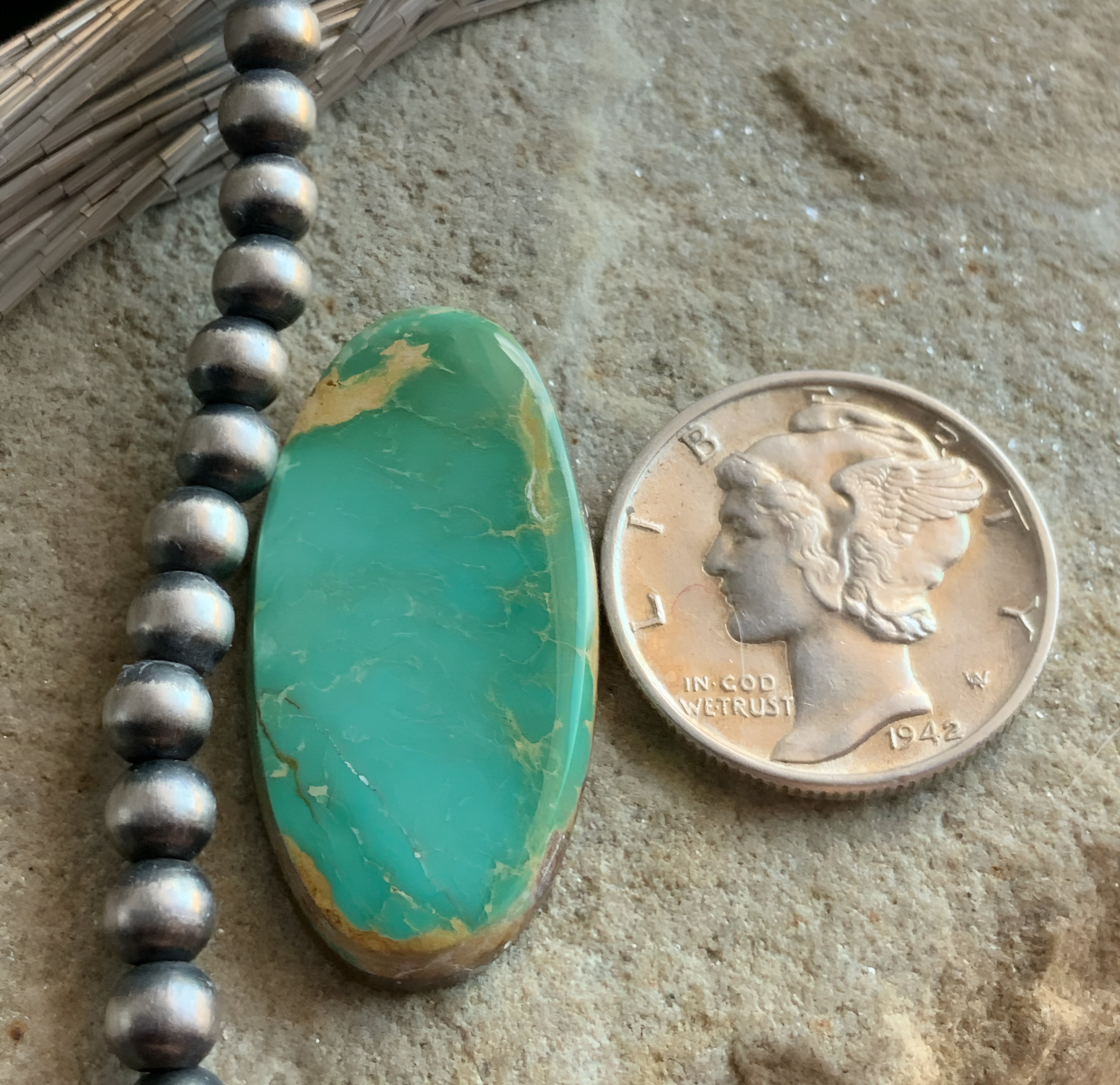 Royston Turquoise Green Oval Gemstone #R75