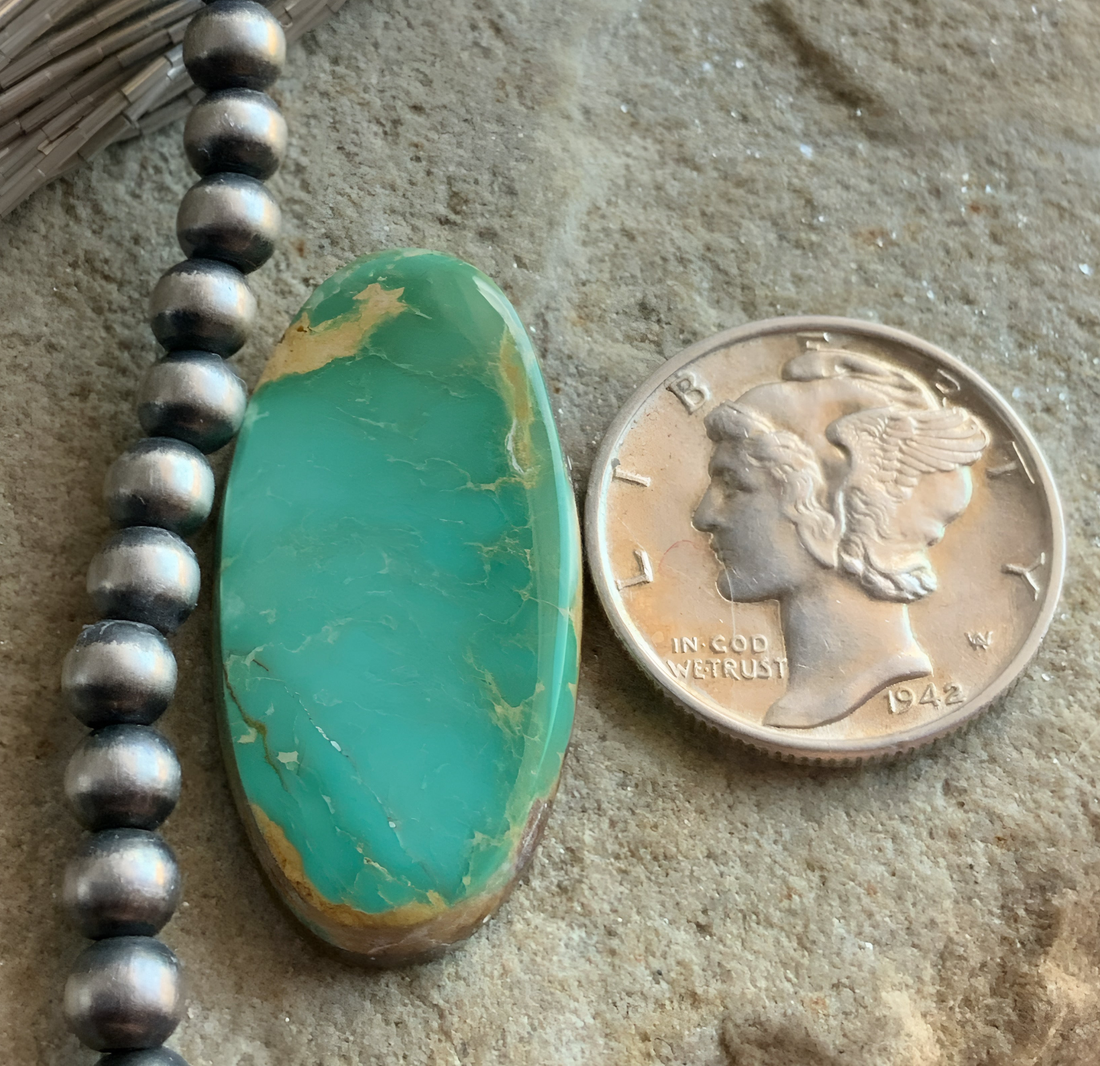 Royston Turquoise Green Oval Gemstone #R75