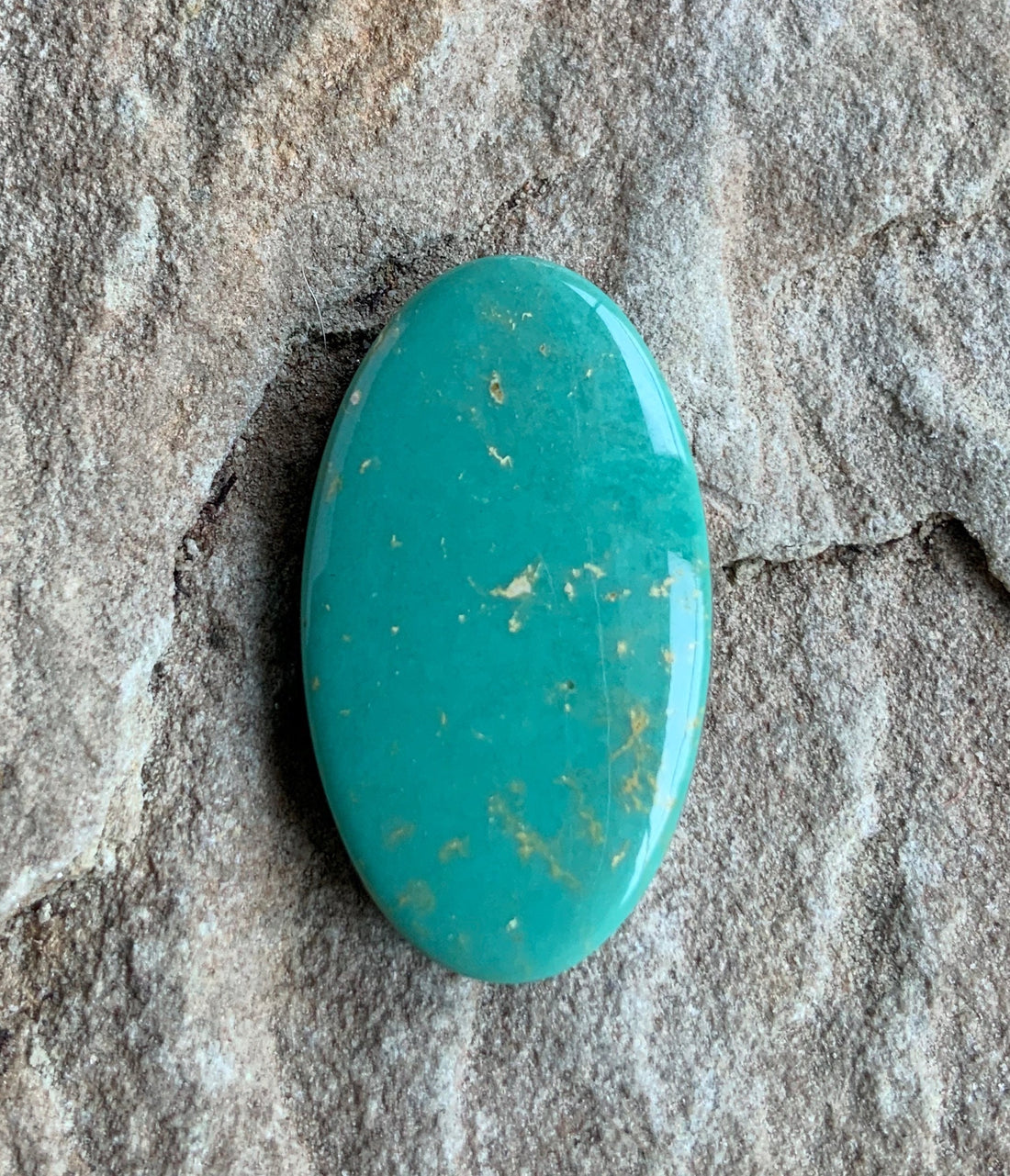 Beautiful Emerald Valley Turquoise Oval Cabochon