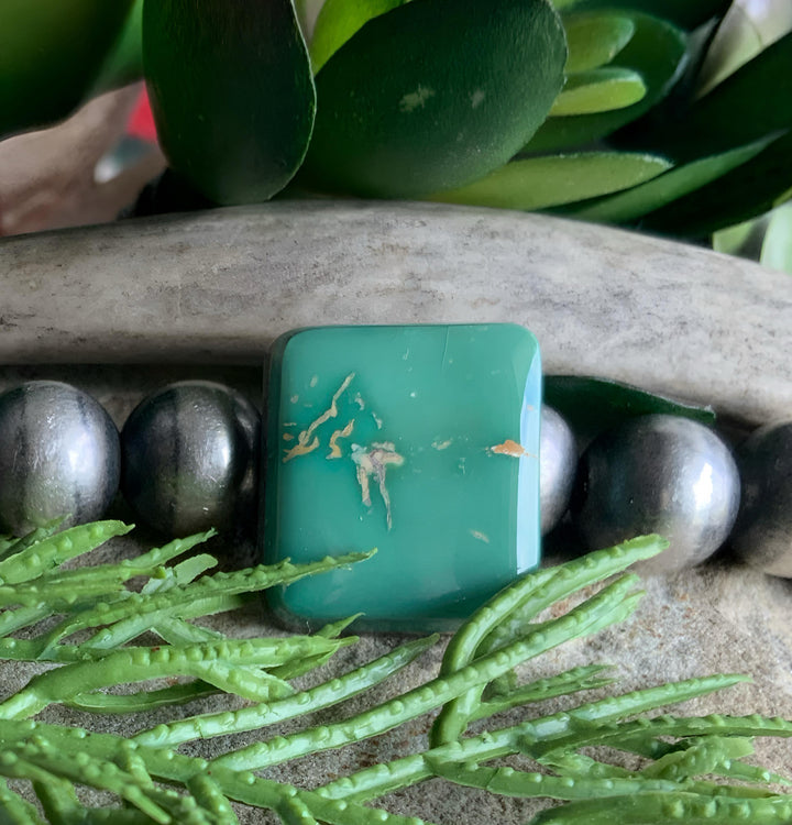 Royston Turquoise Green Rectangular Cabochon