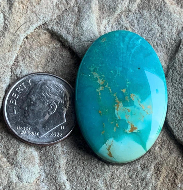 Beautiful Blue Royston Turquoise Oval Cabochon #R20