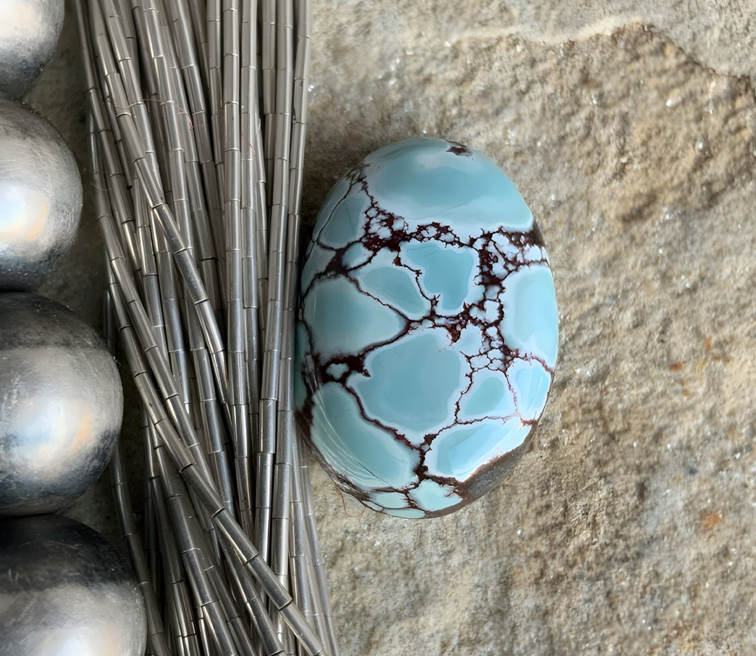 Gobi Desert Lavender or Golden Hills Oval Turquoise Gemstine #G138