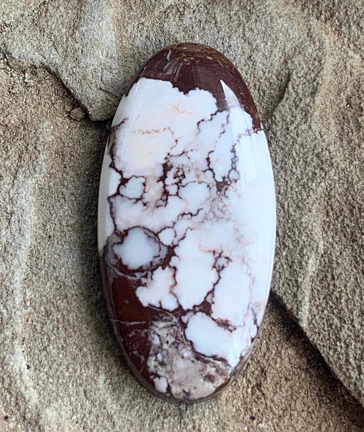 Incredible Wild Horse Magnesite Oval Cabochon