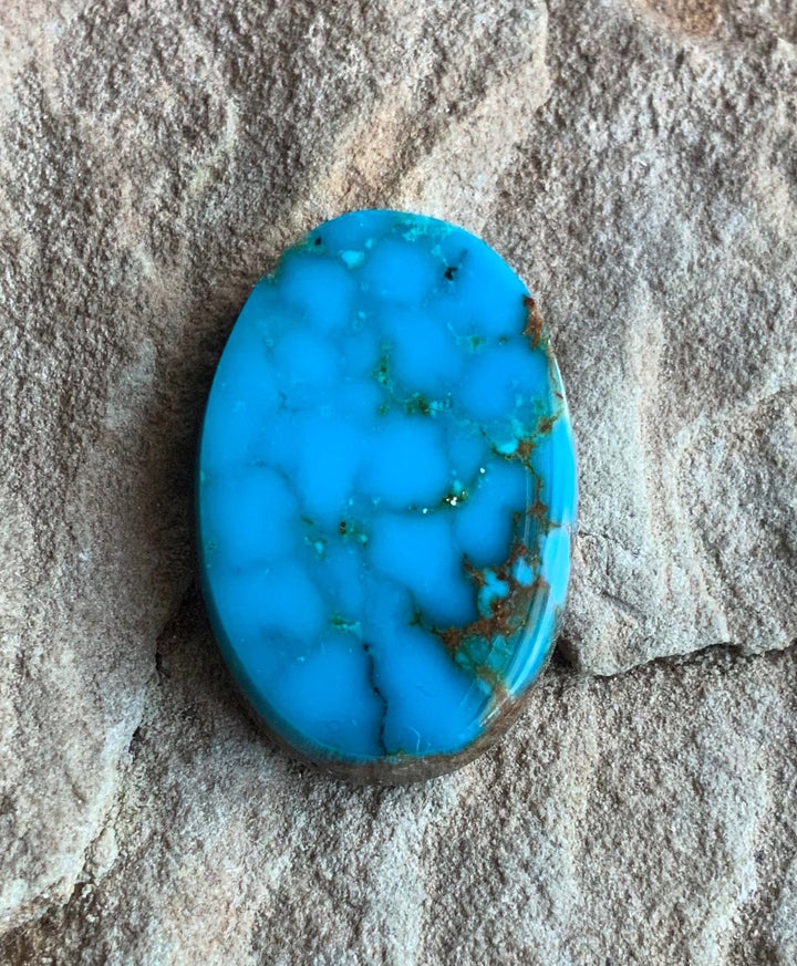 Turquoise Mountain Turquoise Oval Cabochon-Arizona Gemstone #TM11