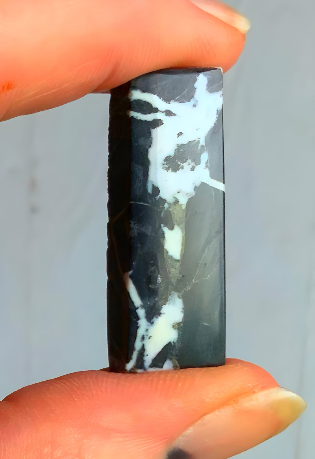 Natural White Buffalo Rectangle Cabochon-Nevada Gemstone
