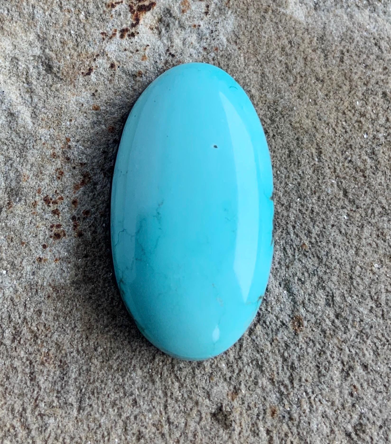 Natural Sleeping Beauty Turquoise Oval Cabochon