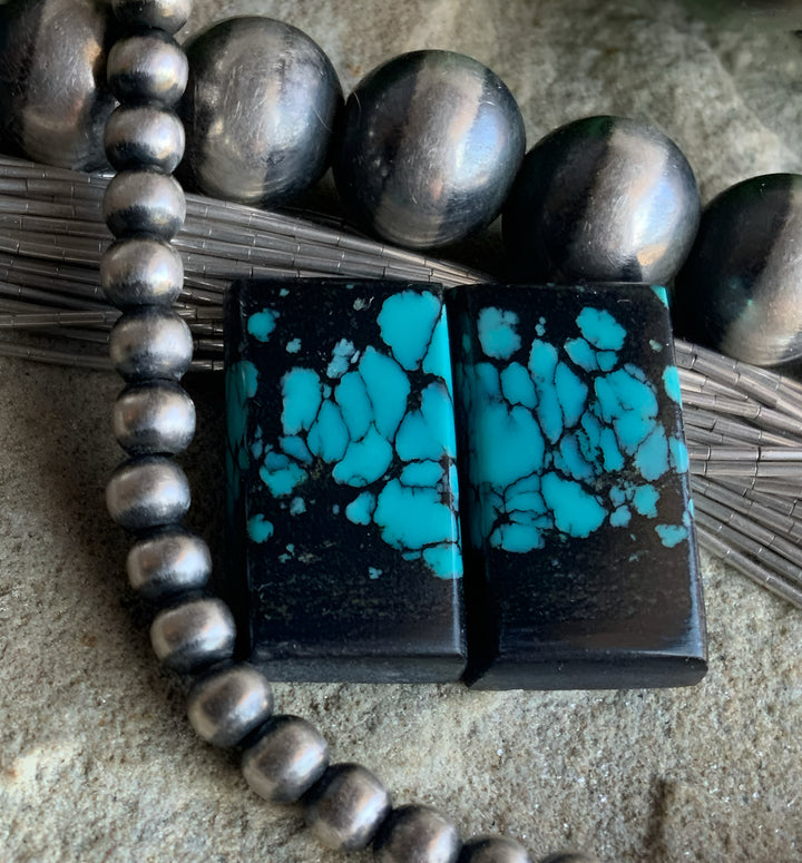 Bao Canyon Rectangular Earring Cabochons or Matched Gemstone Pair #BC261