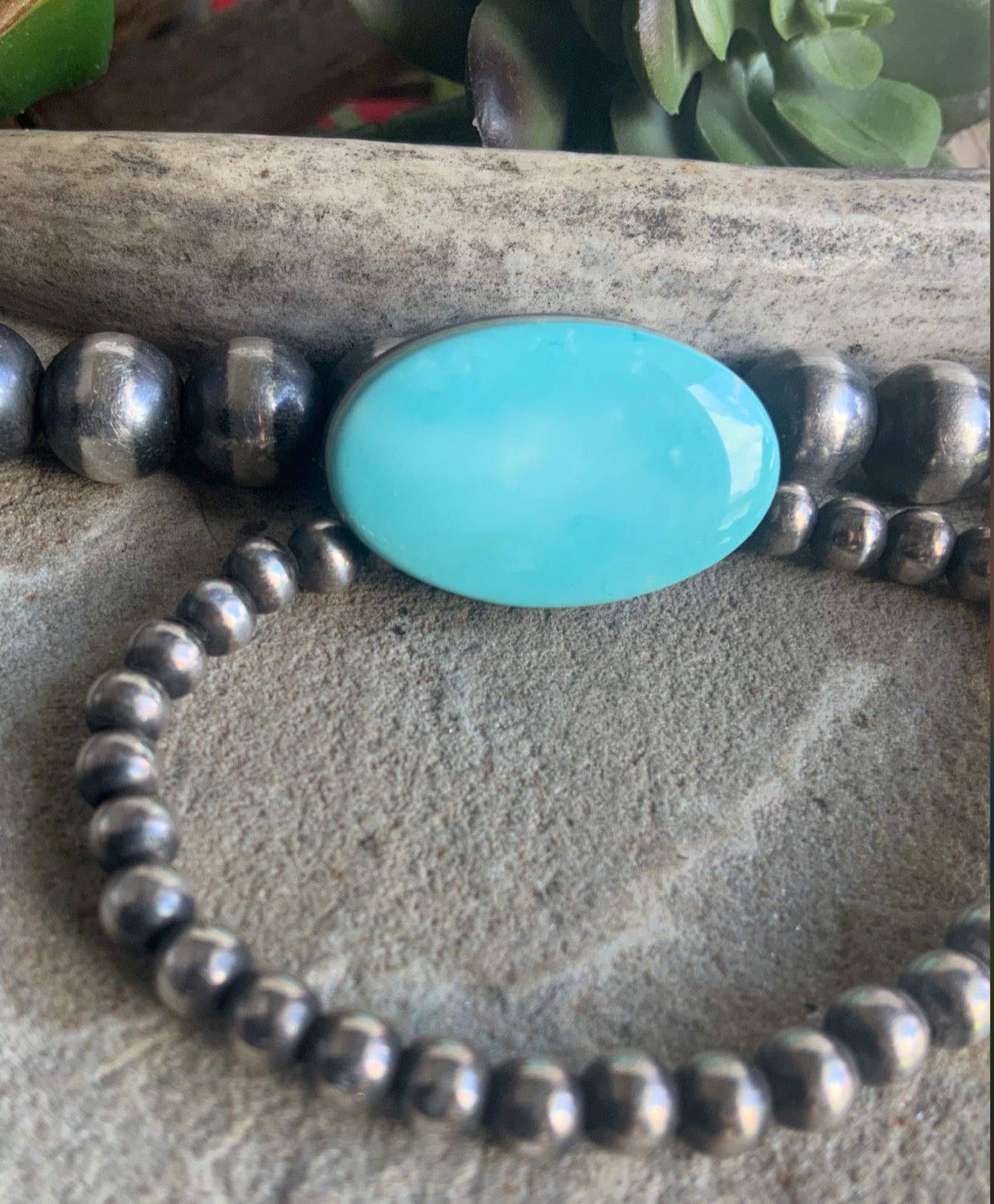 Royston Turquoise Blue Oval Cabochon-Nevada Gemstone #R41