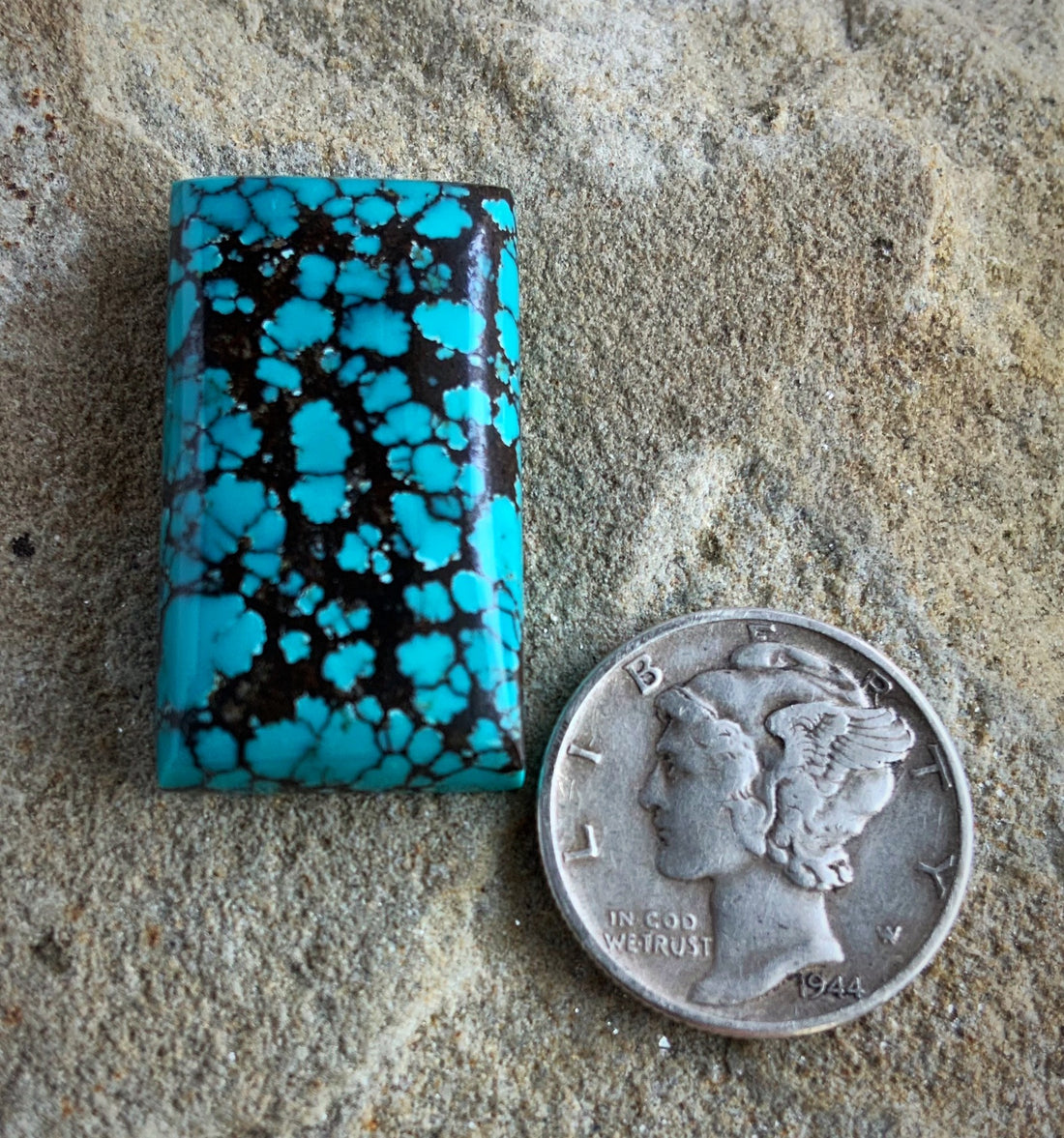 Bao Canyon Turquoise Rectangular Cabochon