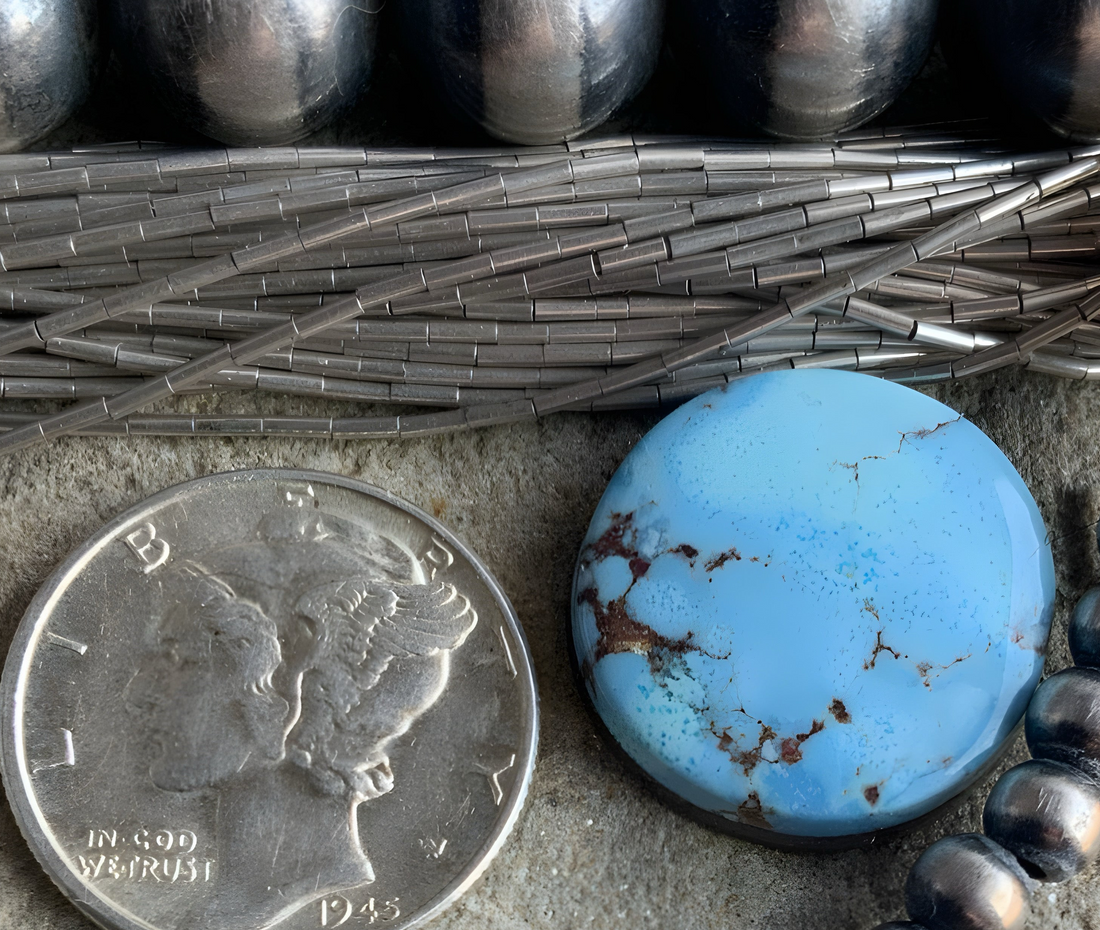 Gobi Desert Lavender or Golden Hills Turquoise Round Gemstone