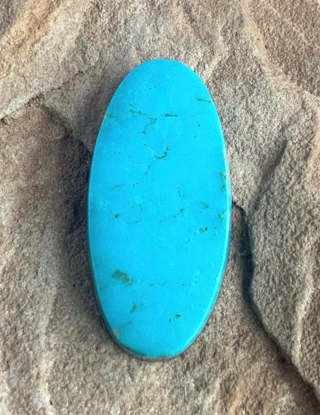 Turquoise Mountain Turquoise Oval Cabochon-Arizona Gemstone #TM21