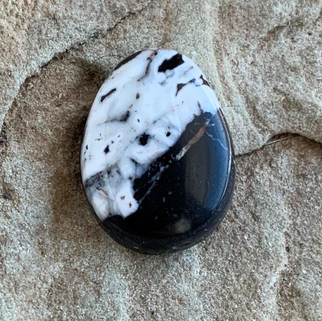 Beautiful Natural White Buffalo Teardrop Cabochon