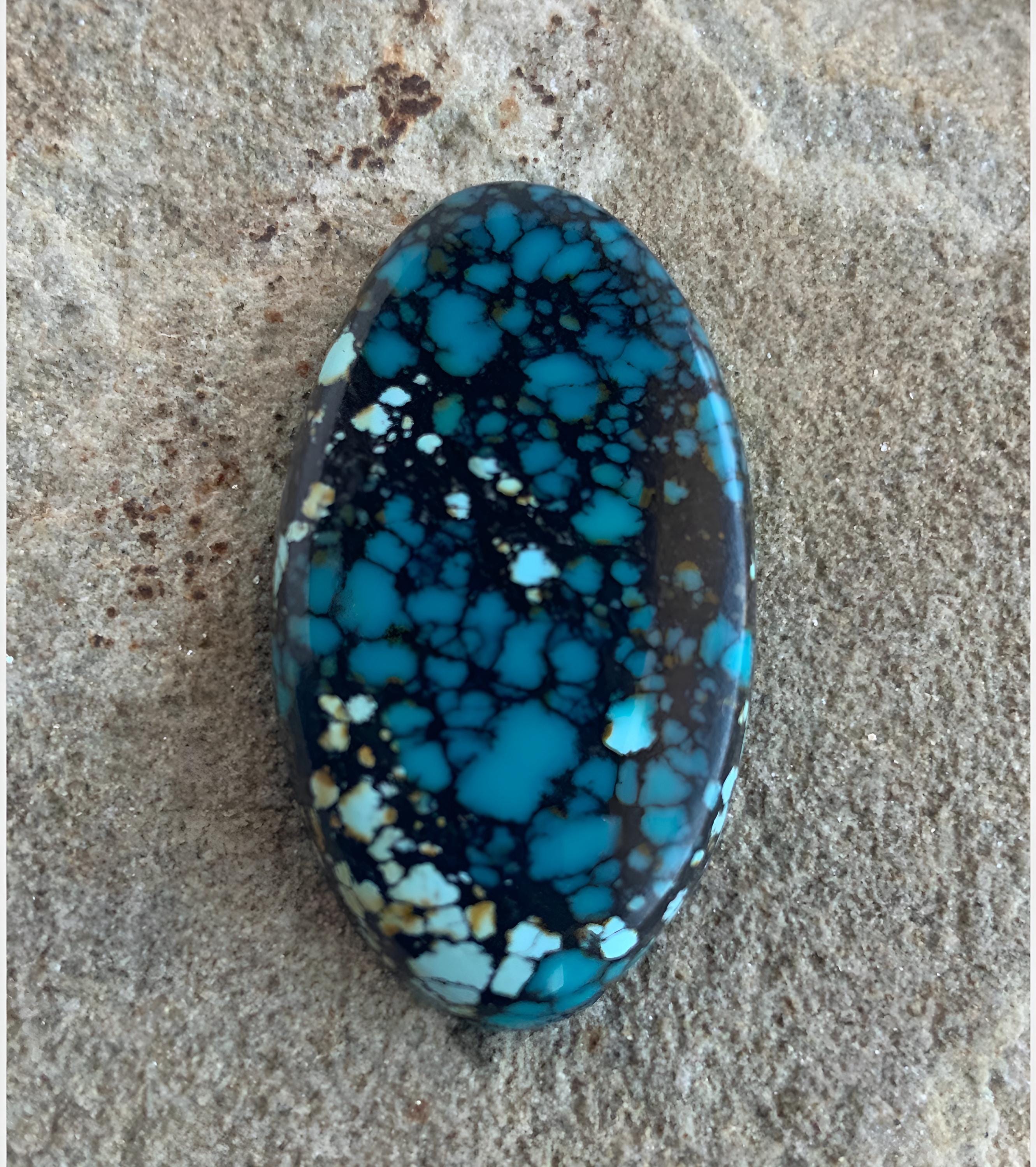 Beautiful Bao Canyon Turquoise Oval Cabochon #BC118