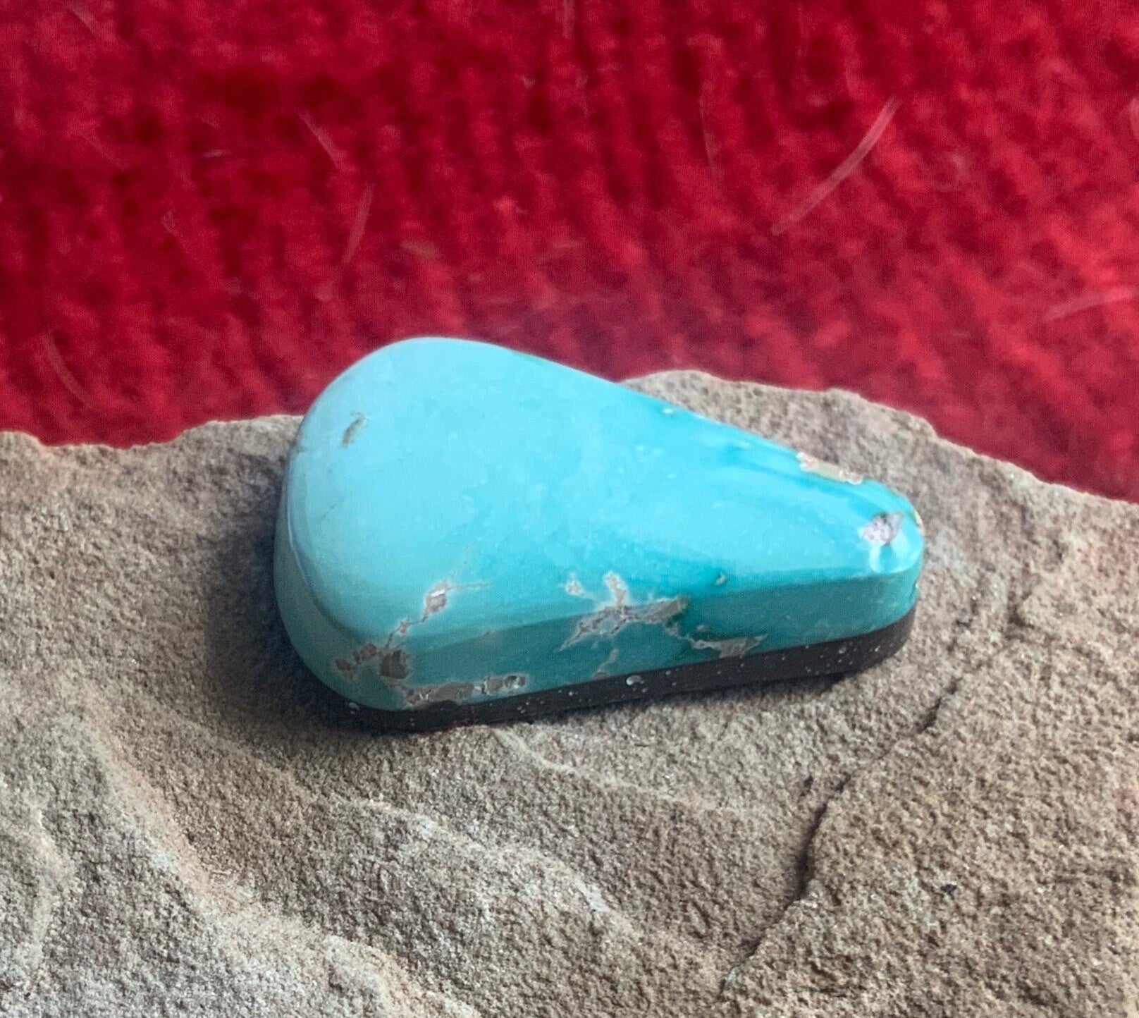 Royston Turquoise Triangular Blue Cabochon