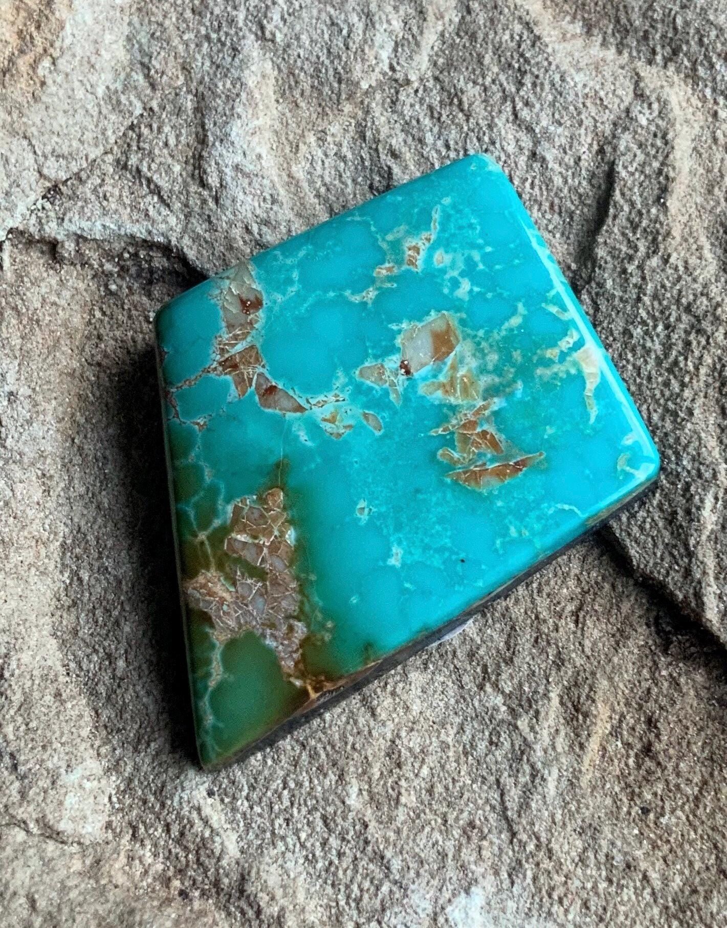 High Grade Natural Royston Polychrome Turquoise Cabochon #R2