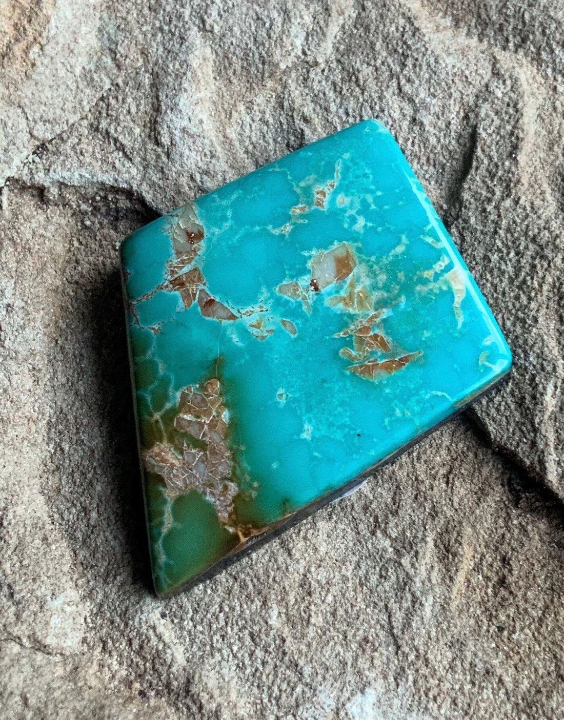 High Grade Natural Royston Polychrome Turquoise Cabochon #R2