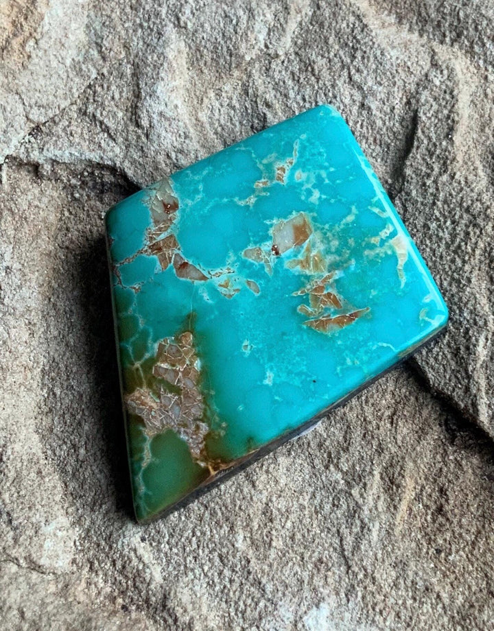 High Grade Natural Royston Polychrome Turquoise Cabochon #R2