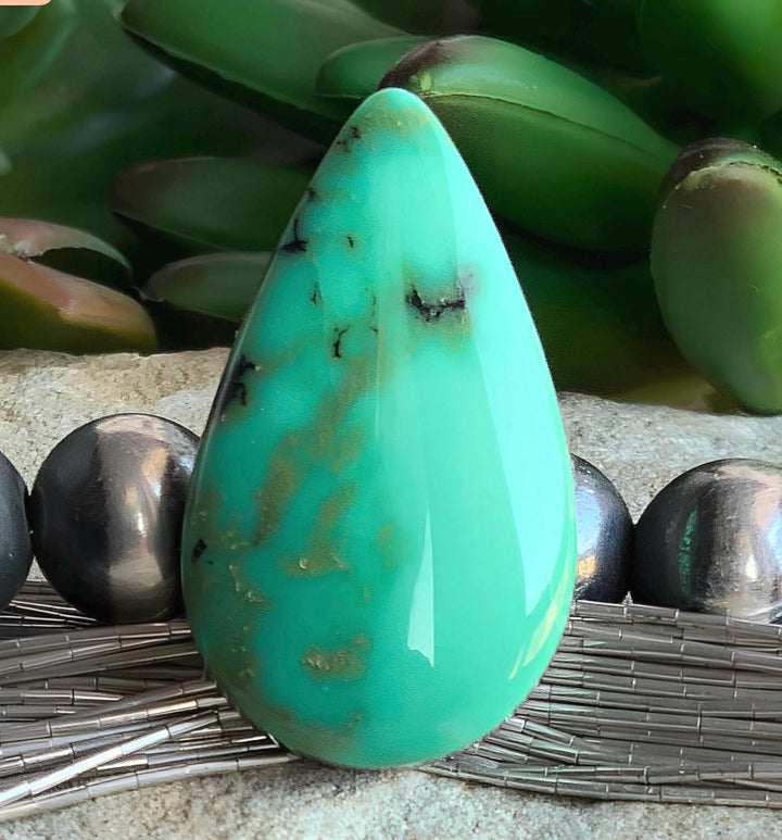 Gorgeous Natural Damele Turquoise Teardrop Cabochon