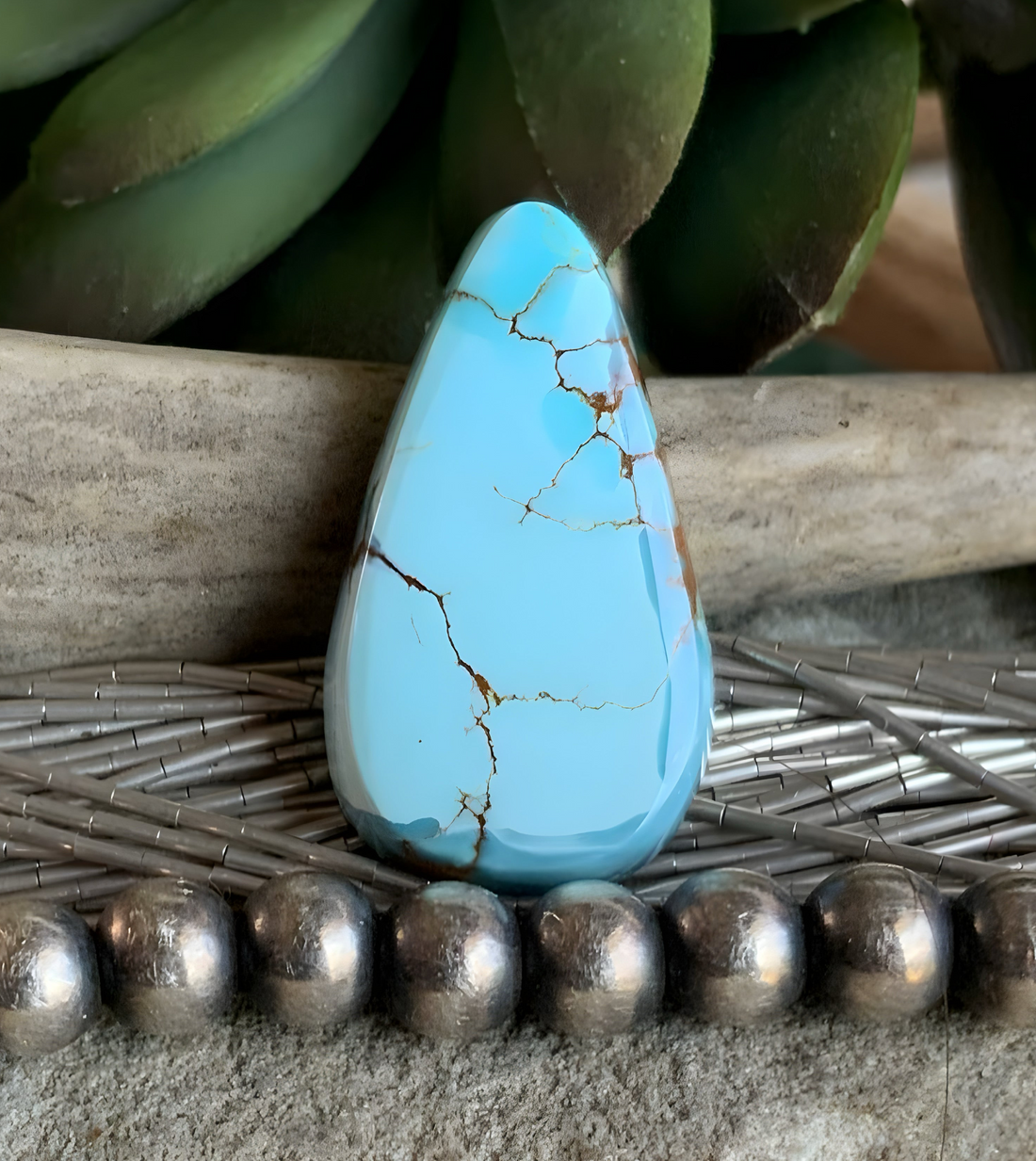Gobi Desert Lavender or Golden Hills Turquoise Teardrop #G122