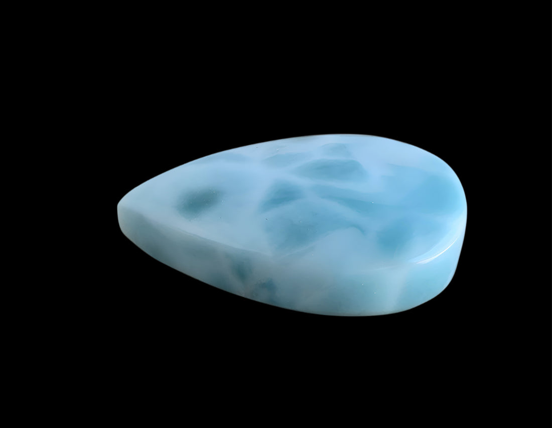 Laramar Teardrop Cabochon:Dominican Republic Gemstone