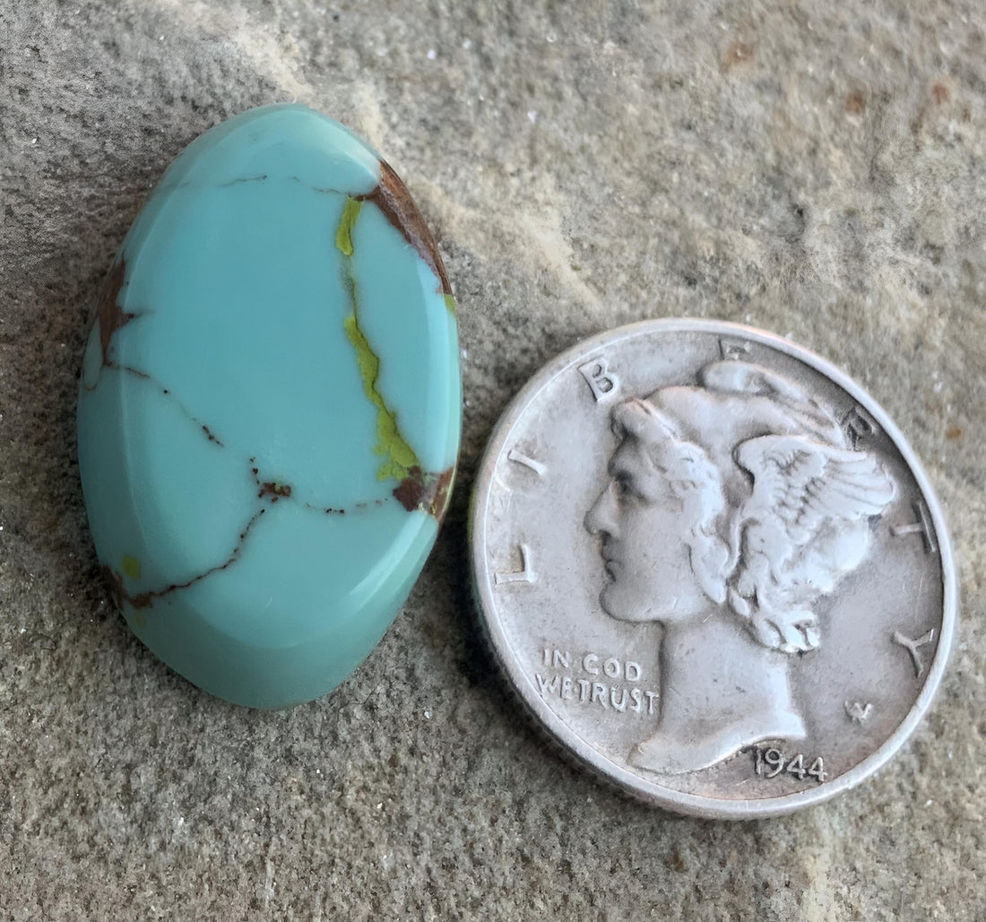 Beautiful Gobi Desert Lavender Turquoise Oval Cabochon #G127a