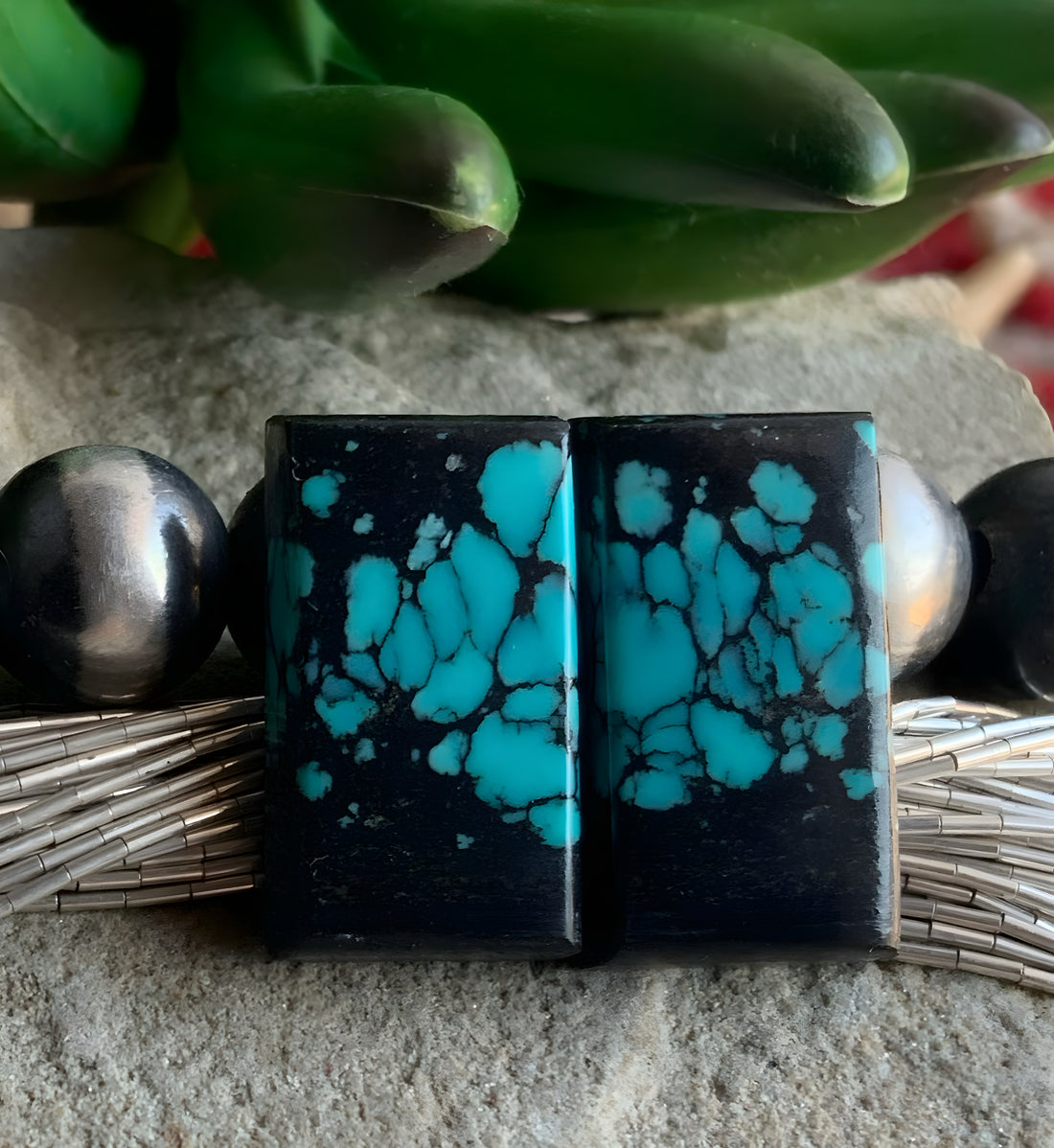 Bao Canyon Rectangular Earring Cabochons or Matched Gemstone Pair #BC261