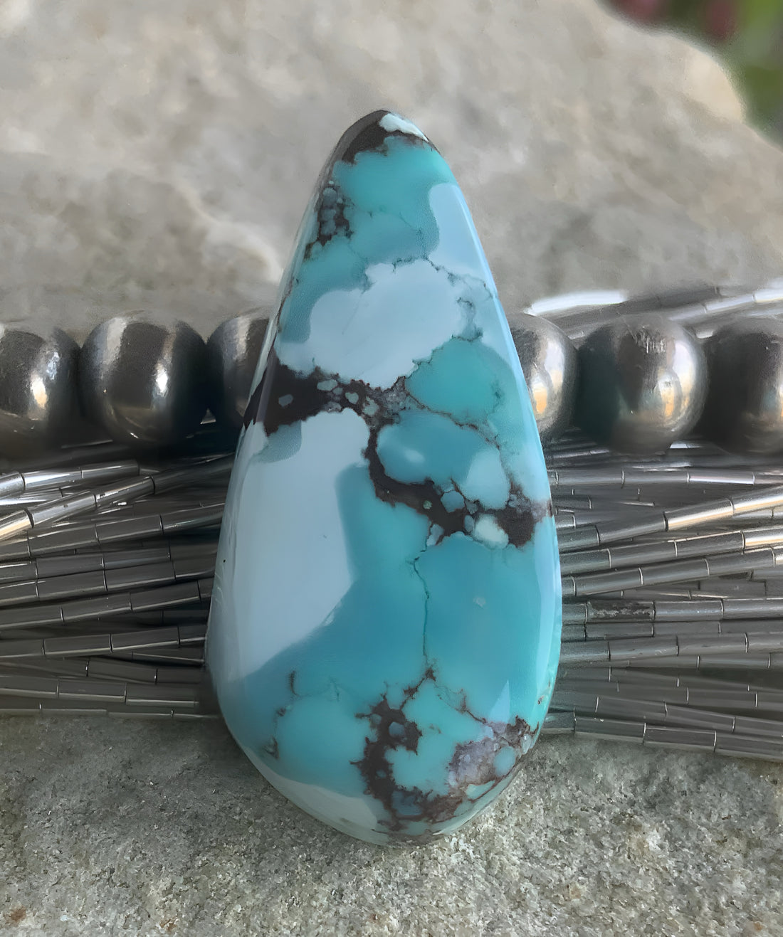 Gobi Desert Lavender or Golden Hills Turquoise Teardrop #G151