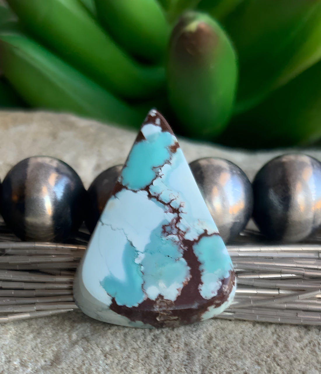 Gobi Desert Lavender or Golden Hills Turquoise Triangular Gemstone #G130