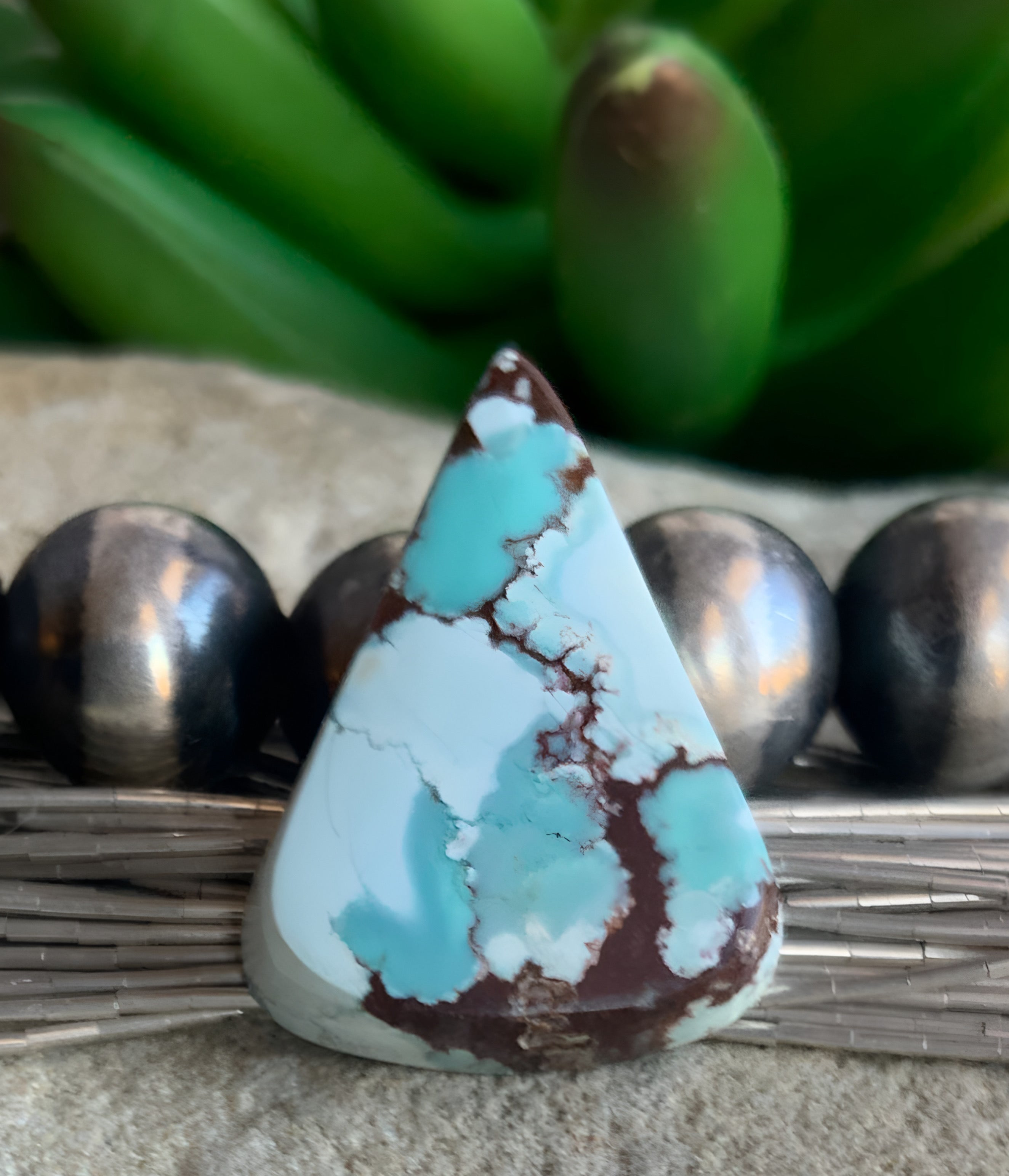 Gobi Desert Lavender or Golden Hills Turquoise Triangular Gemstone #G130