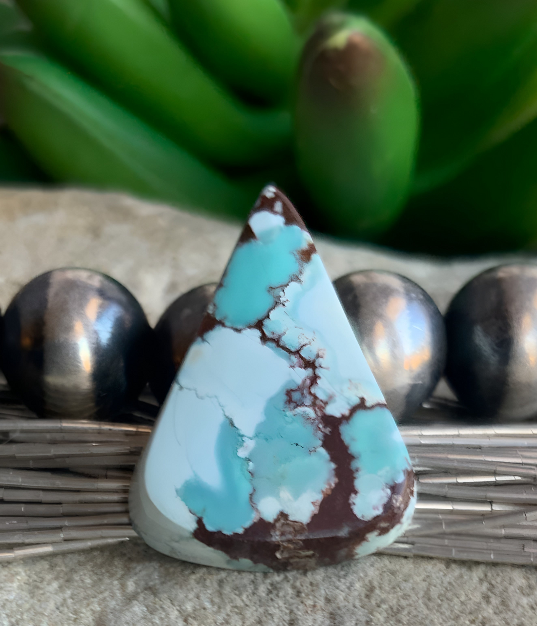 Gobi Desert Lavender or Golden Hills Turquoise Triangular Gemstone #G130