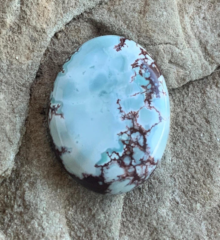 Beautiful Gobi Desert Lavender Turquoise Oval Cabochon #104