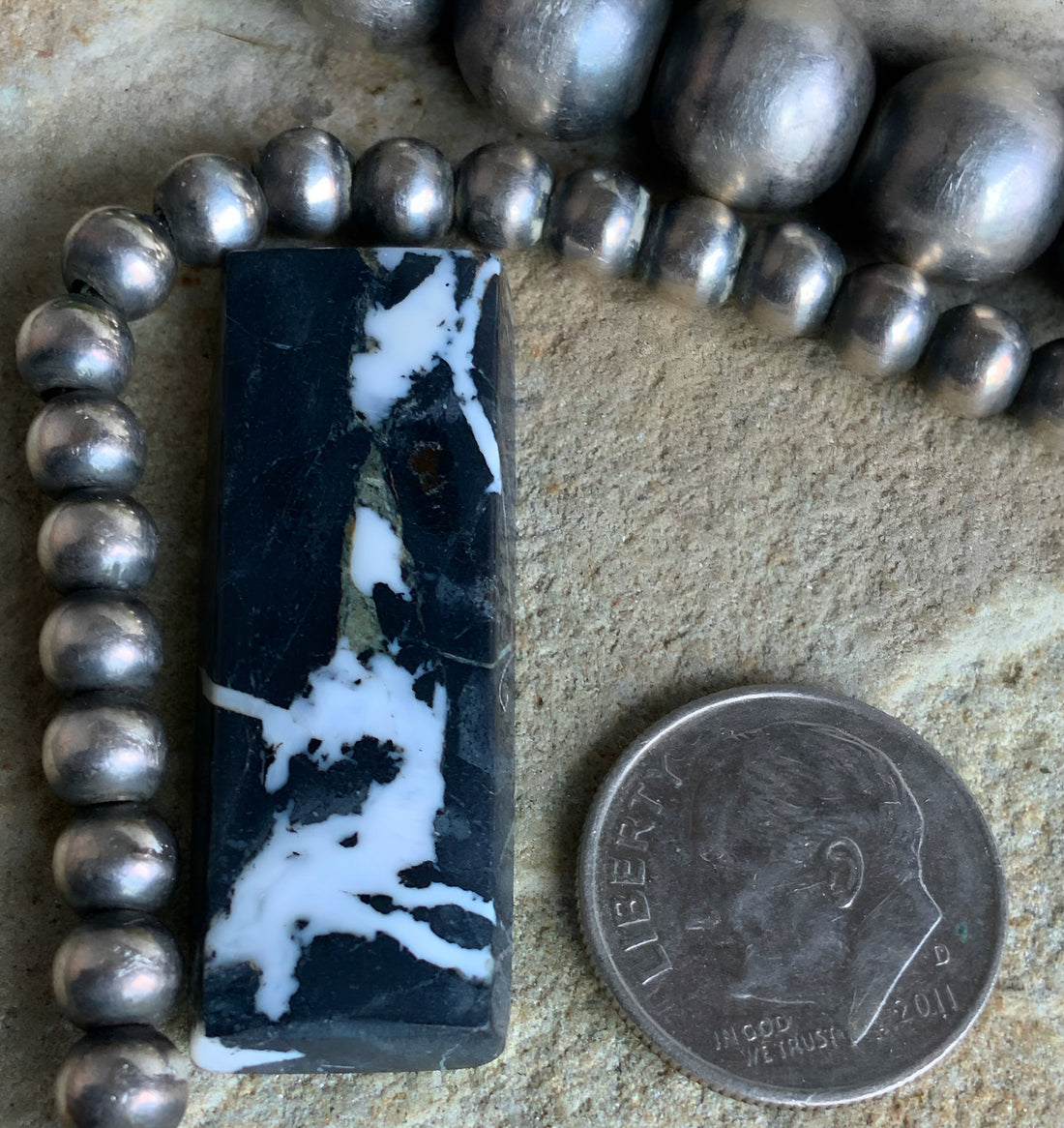 Natural White Buffalo Rectangle Cabochon-Nevada Gemstone