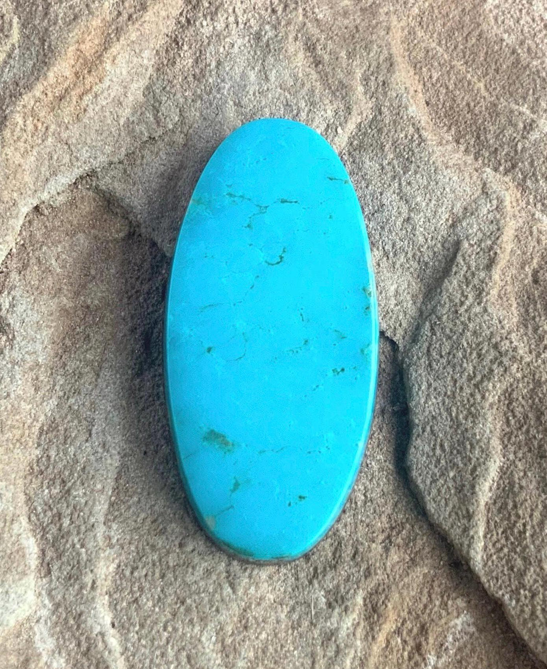 Turquoise Mountain Turquoise Oval Cabochon-Arizona Gemstone #TM21