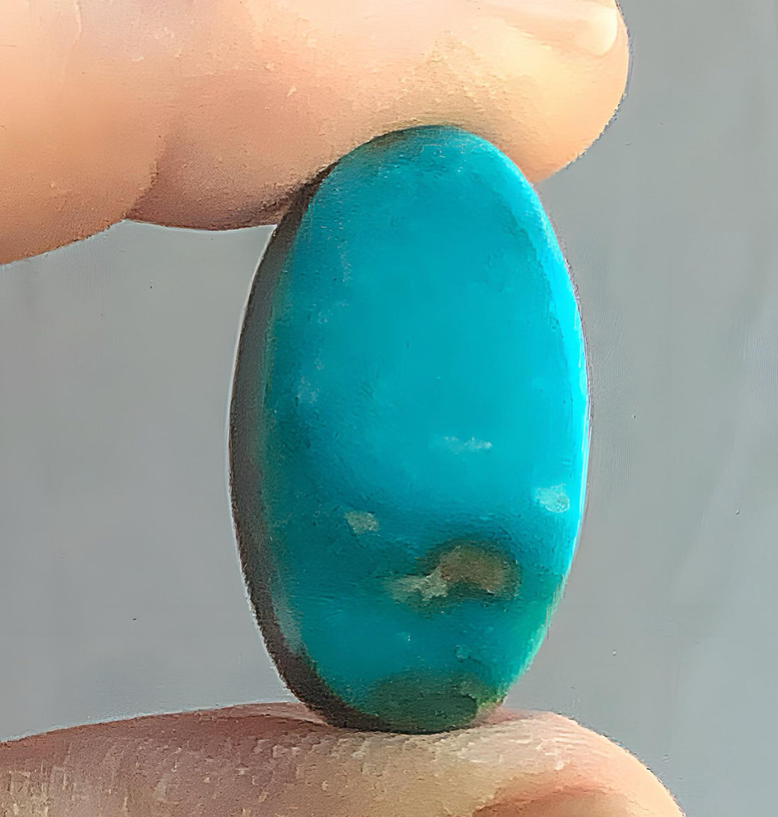 Turquoise Mountain Turquoise Long Oval Cabochon-Arizona Gemstone #TM18