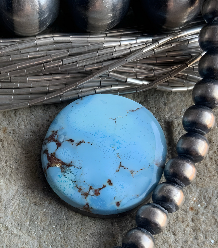 Gobi Desert Lavender or Golden Hills Turquoise Round Gemstone