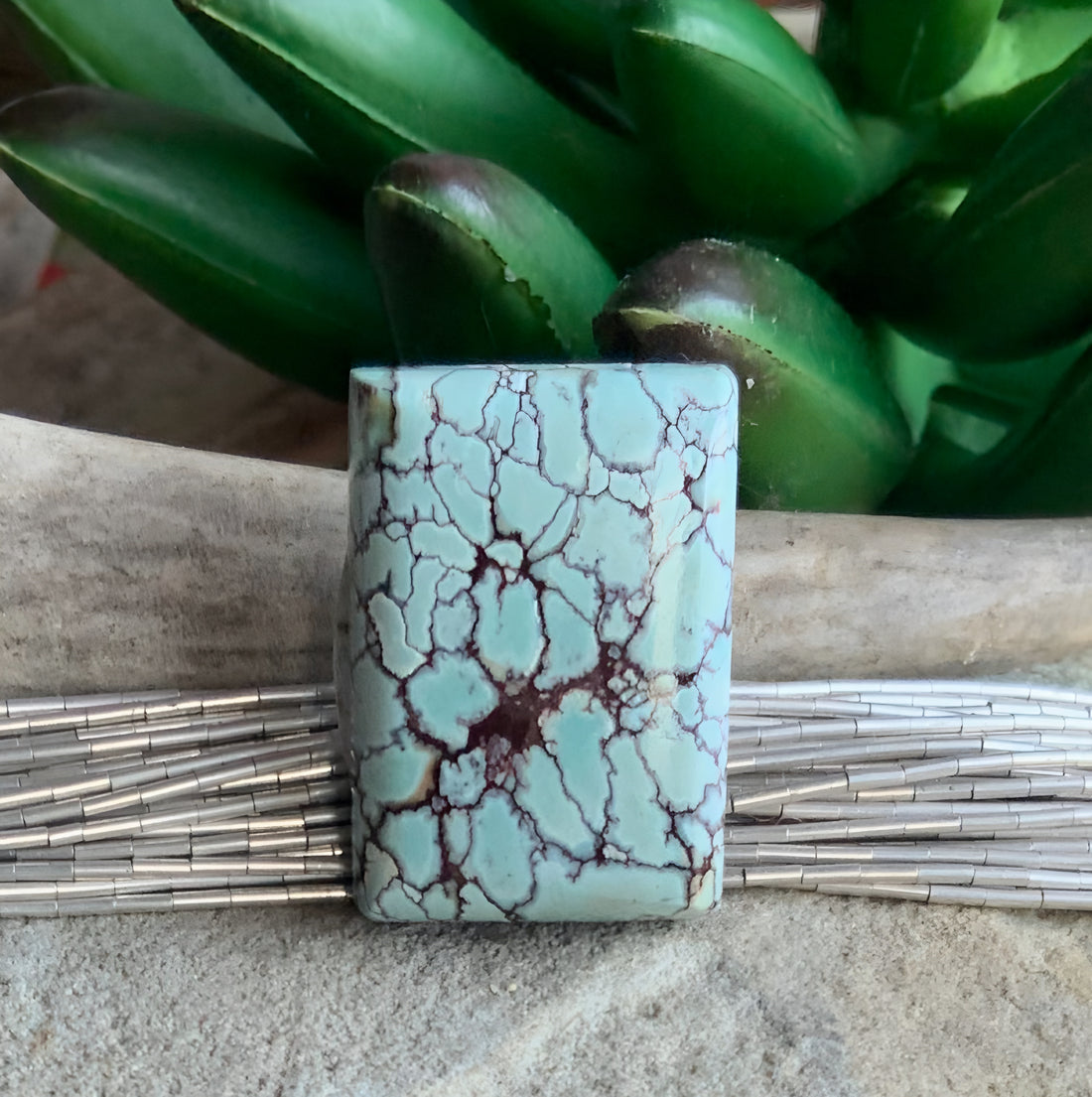 Gobi Desert Lavender or Golden Hills Turquoise Rectangular Gemstone #G115