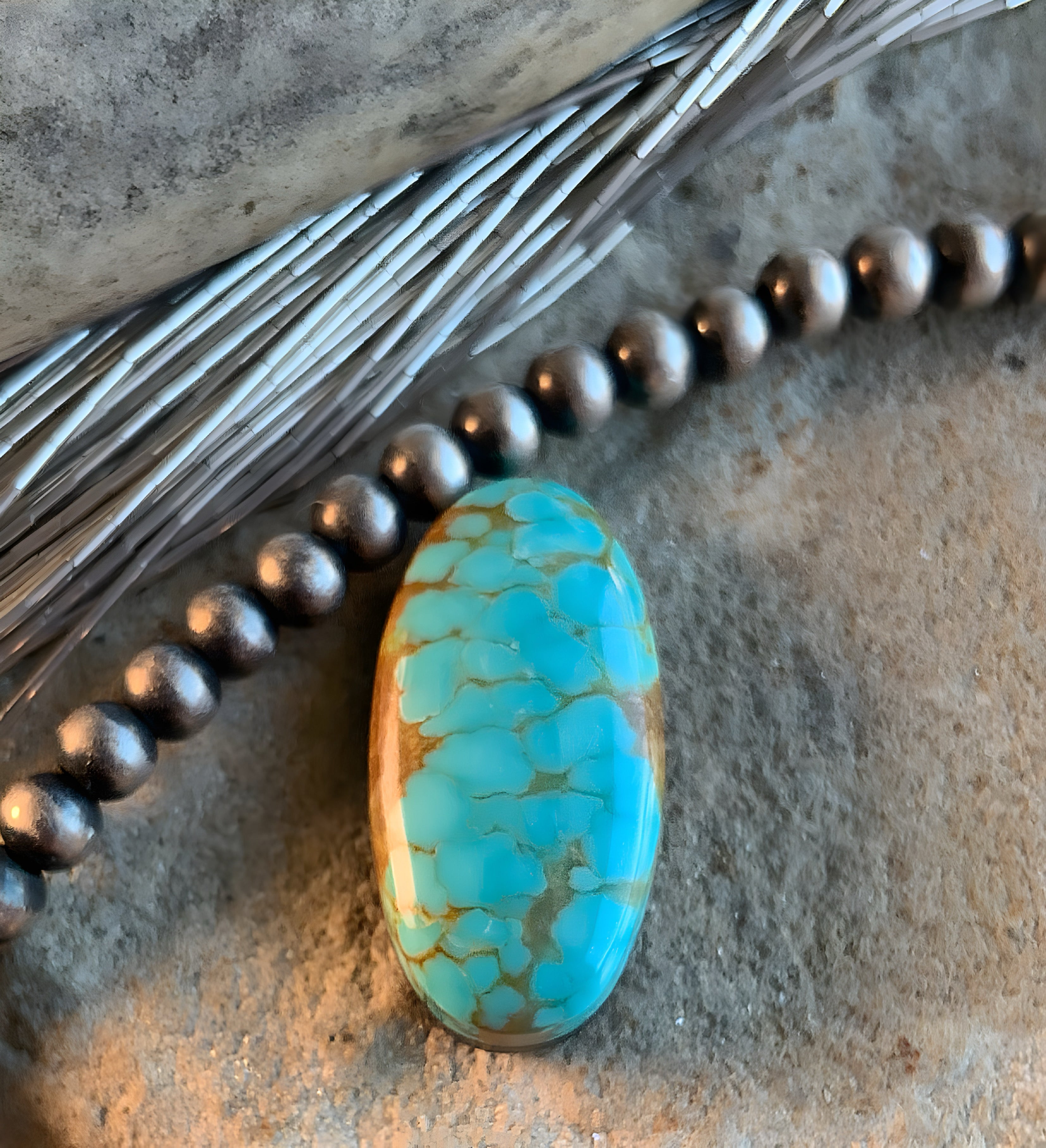 Number 8 Turquoise Oval Cabochon