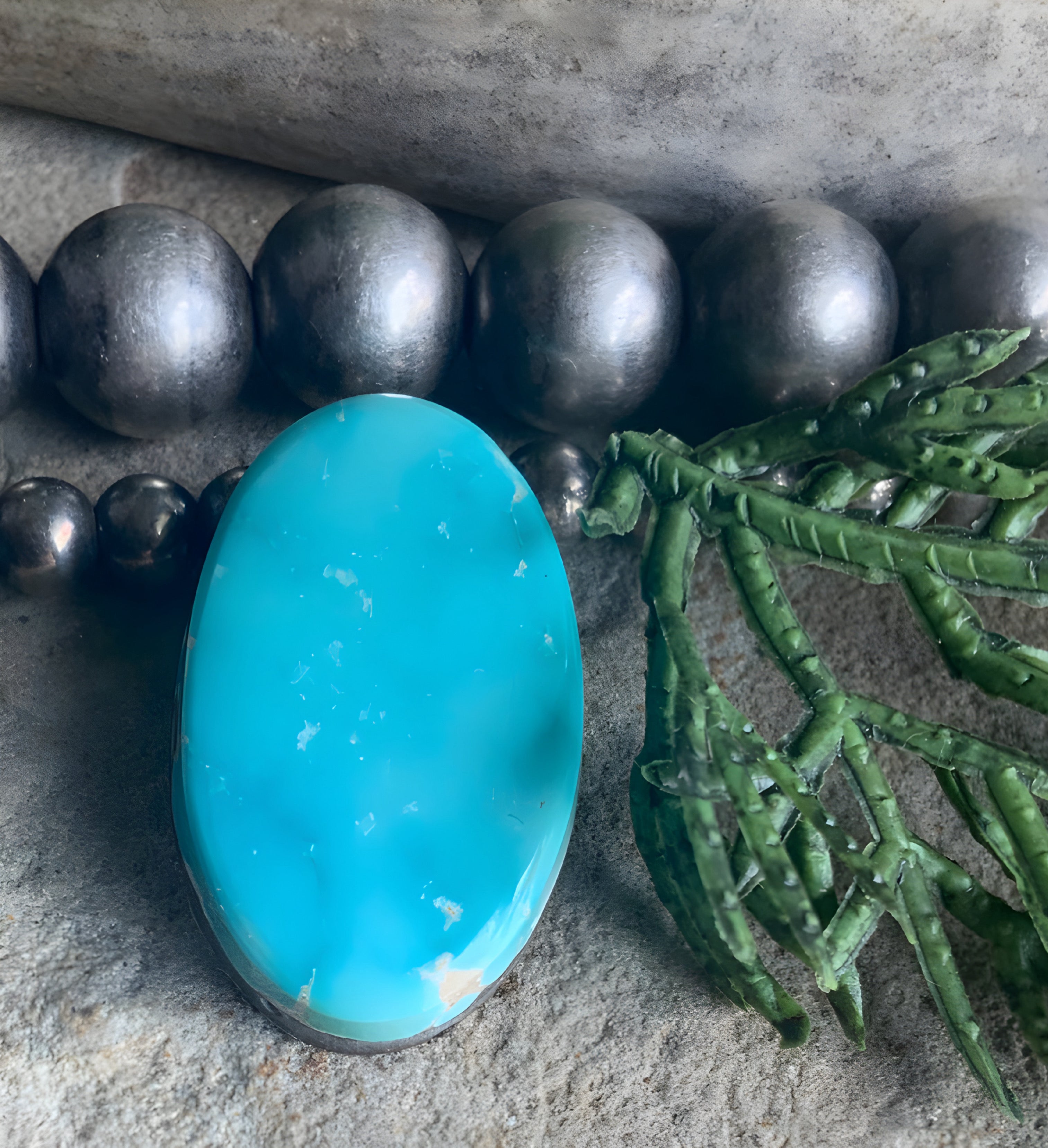 Royston Turquoise Blue Oval Cabochon-Nevada Gemstone #R41