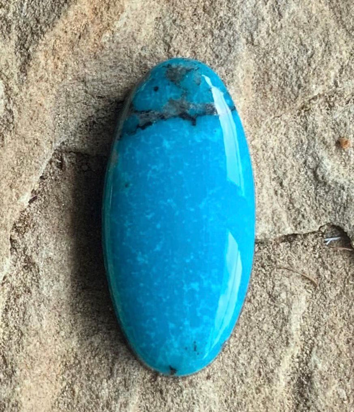 Ithaca Peak Turquoise Long Oval Cabochon or Polished Stone Cab