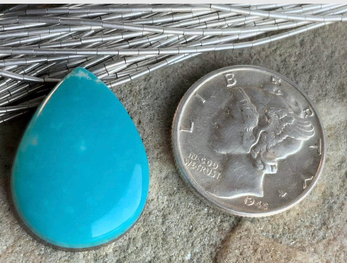 Royston Turquoise Blue Teardrop-Nevada Gemstone