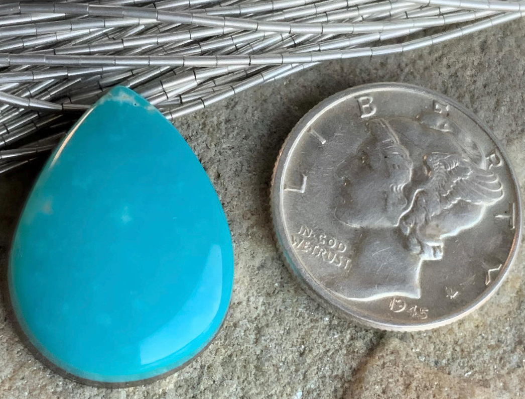 Royston Turquoise Blue Teardrop-Nevada Gemstone