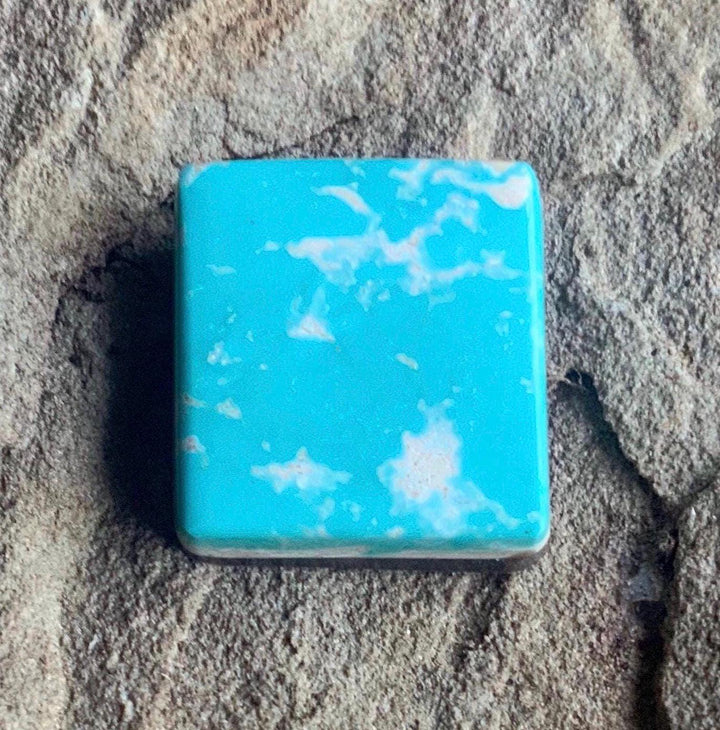 Beautiful Blue  Royston Turquoise Rectangular Cabochon #R27