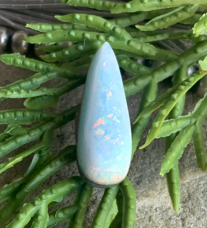 Sterling Opal Small Teardrop