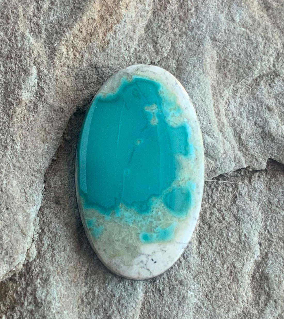 Gorgeous Natural Australian Variscite Oval Cabochon