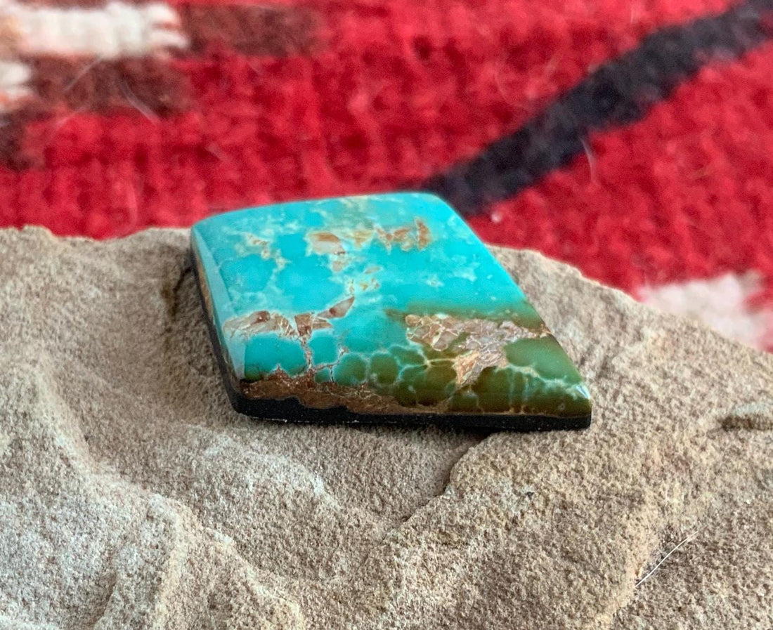 High Grade Natural Royston Polychrome Turquoise Cabochon #R2