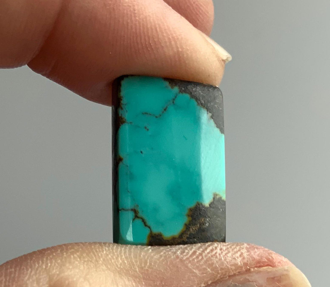 Bao Canyon Turquoise Blue Rectangular Cabochon #BC115